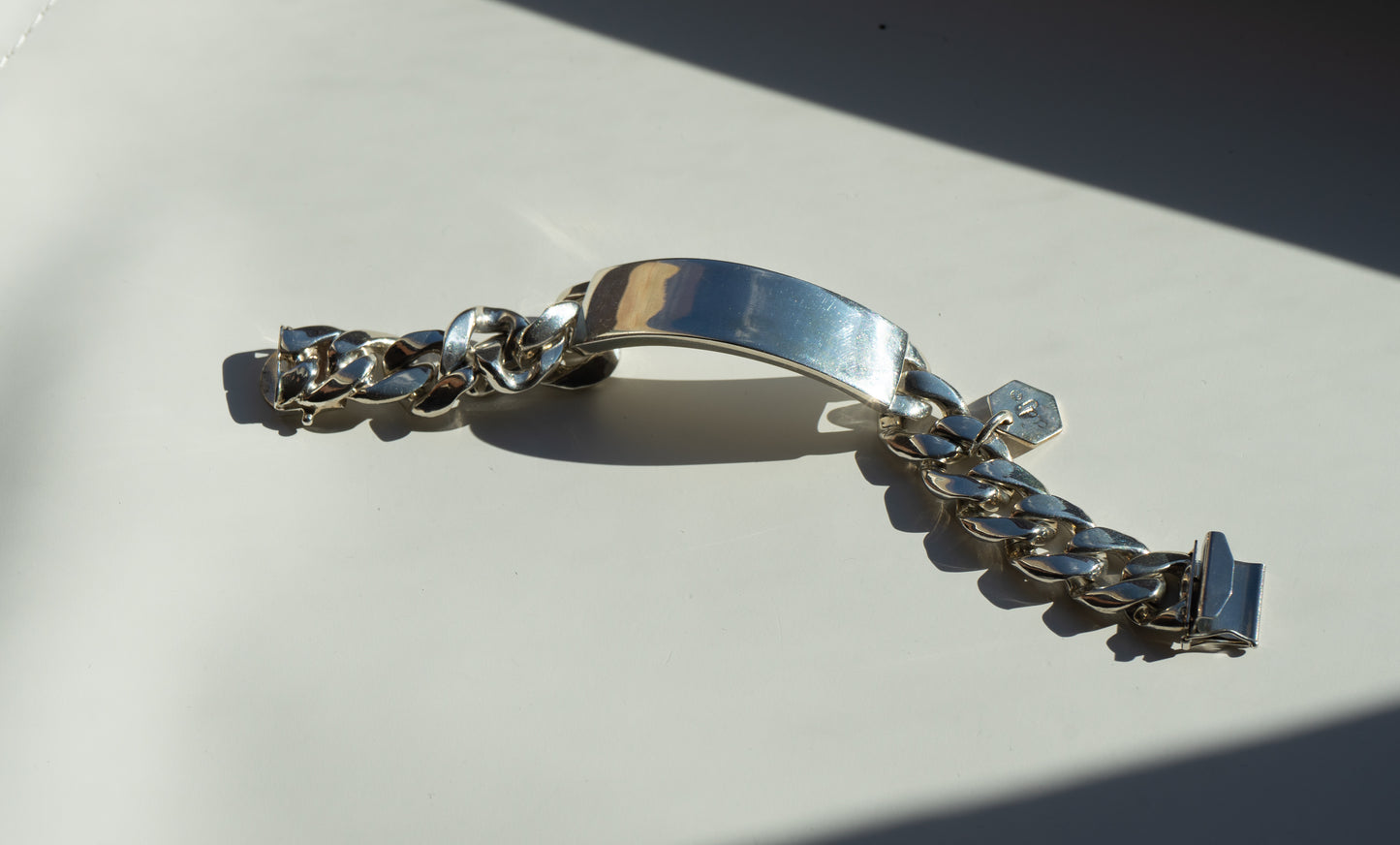 Solid Sterling Silver ID Bracelet