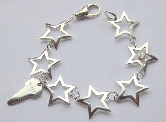 Count Your Lucky Stars Bracelet in Solid Sterling Silver