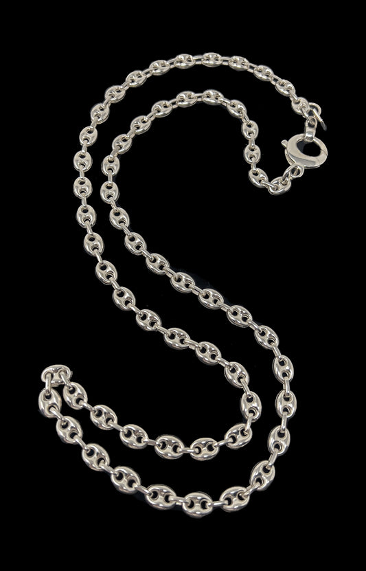 Solid Sterling Silver Gucci Link Chain