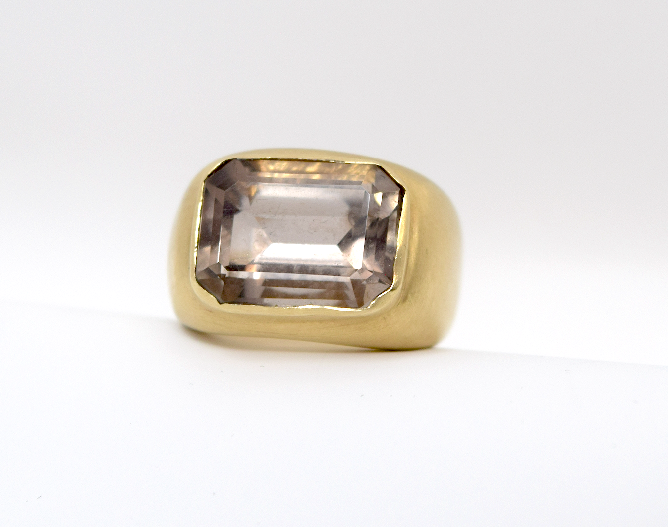 The Princess Annabelle Ring in Smoky Topaz and Solid 10k Gold
