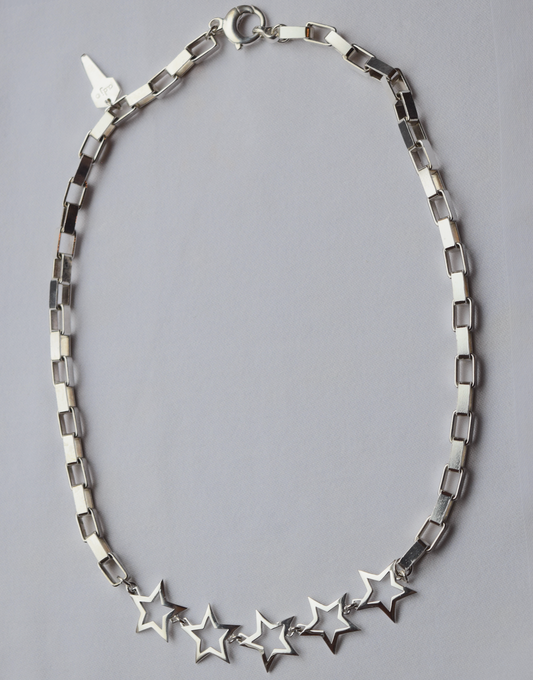 Rockin' Star Burst Necklace in Solid Sterling Silver